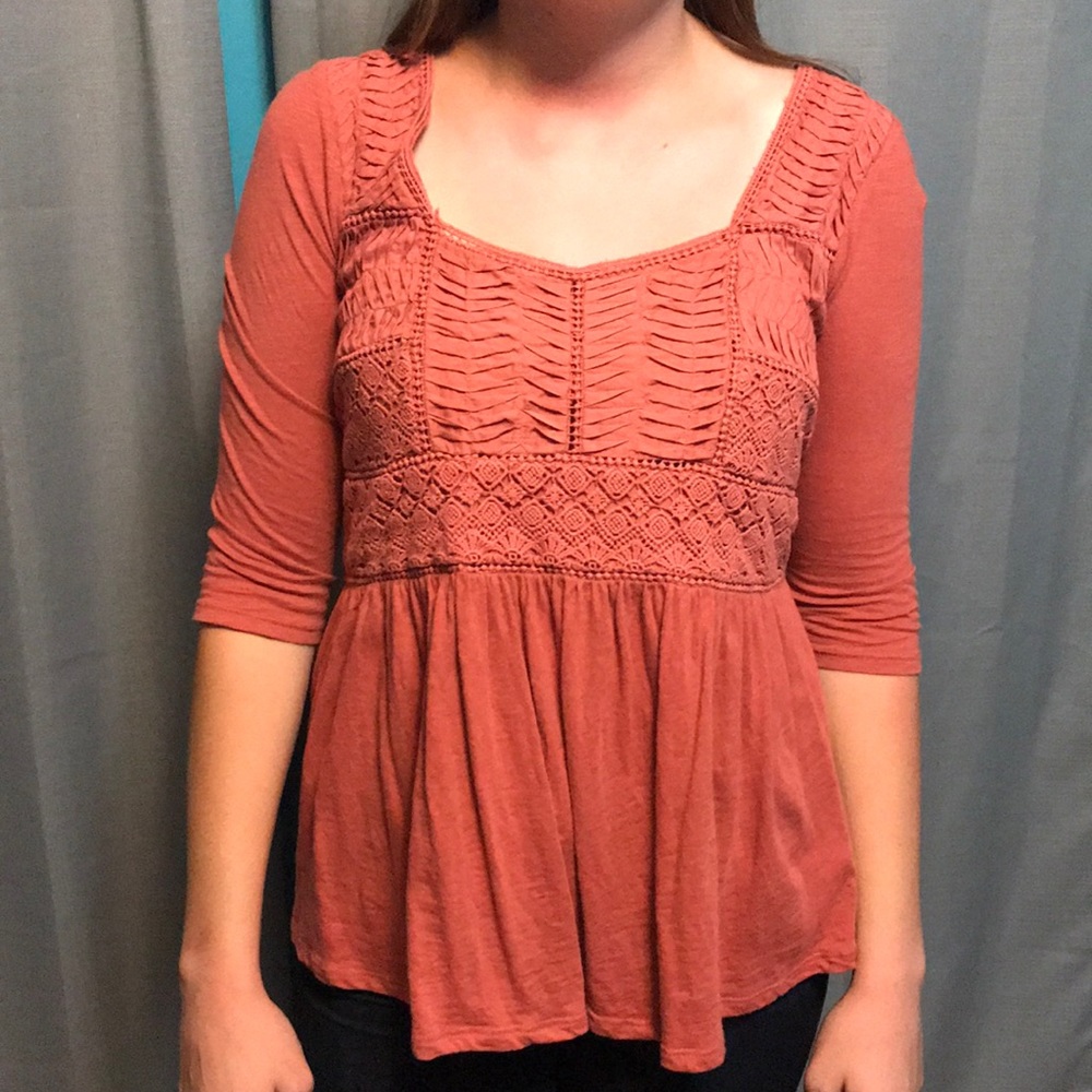 Orange blouse